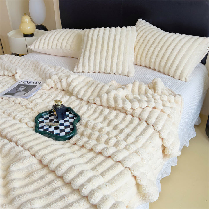 Plush Textured Fleece Blanket
