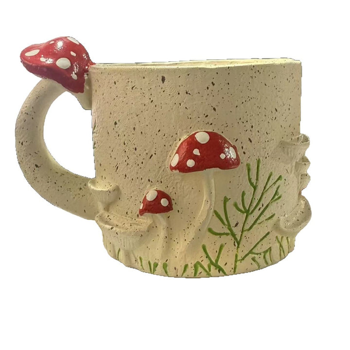 Whimsical Mushroom-Inspired Ceramic Mug