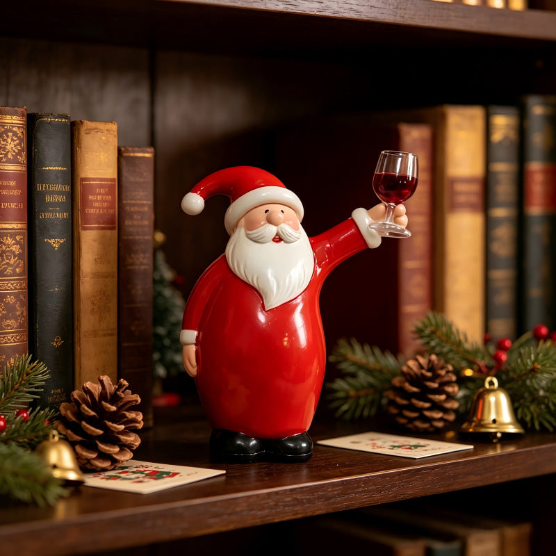 Funny Santa Claus figure with beer mug