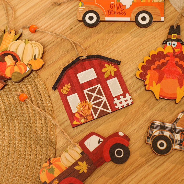 Decorative wooden figure in nostalgic truck design