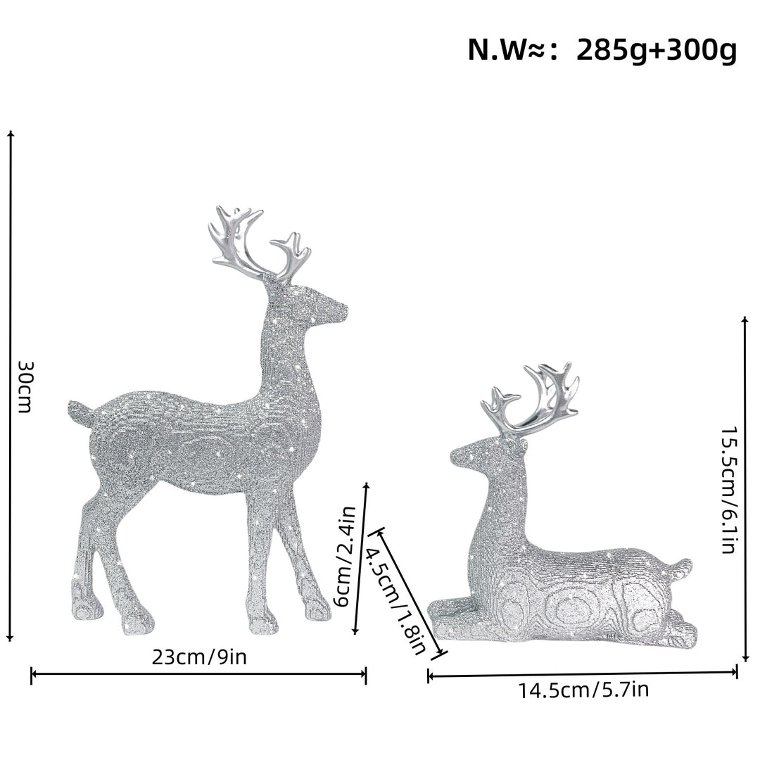 Elegant Christmas decoration in the form of reindeer