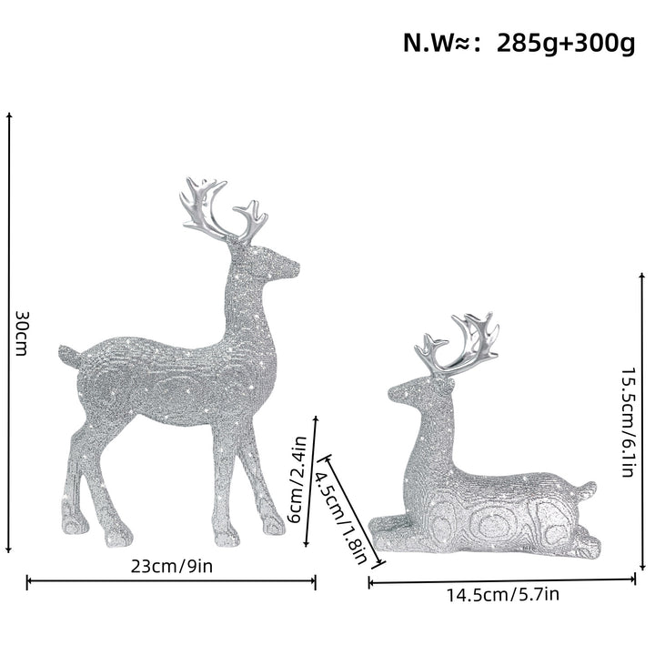Elegant Christmas decoration in the form of reindeer