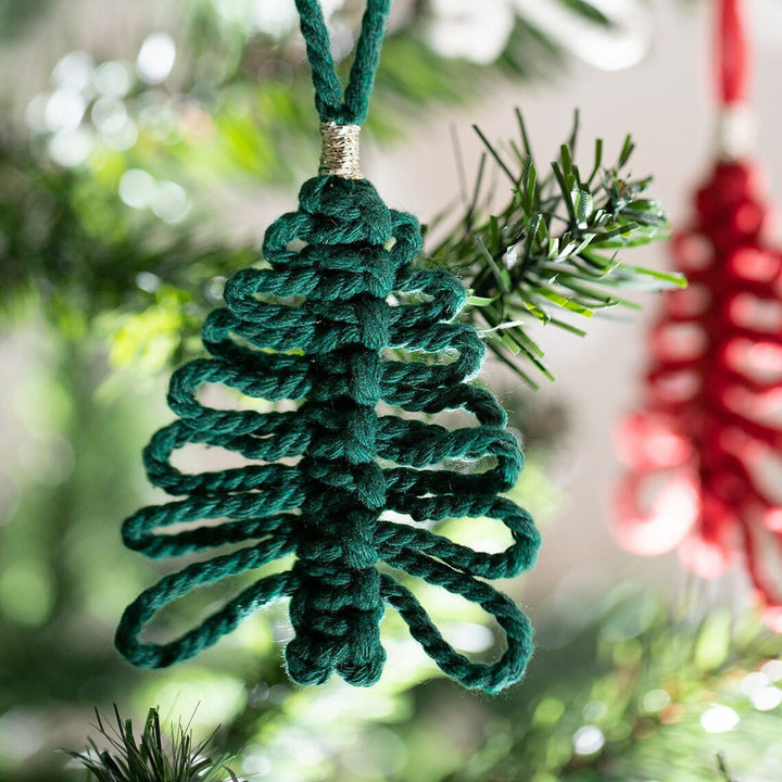 Macrame Christmas Tree Ornament
