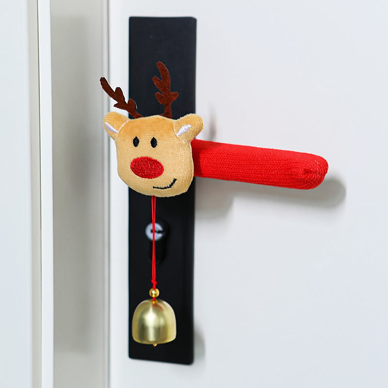 Door handle decoration with Santa Claus