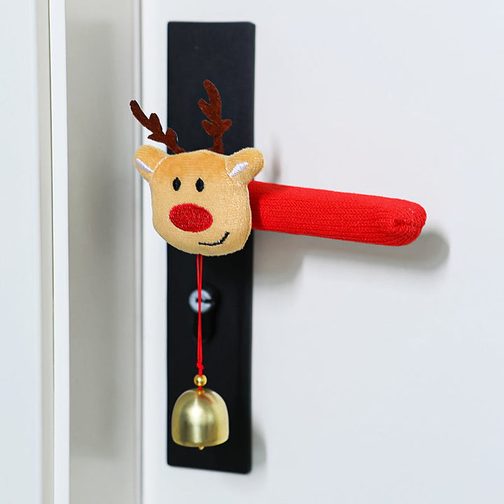 Door handle decoration with Santa Claus