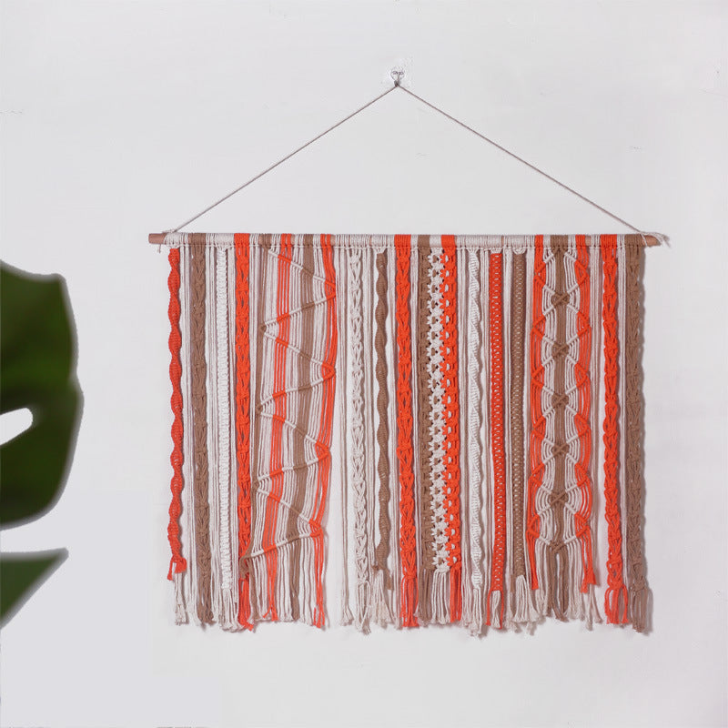 Wall hanging made of woven material