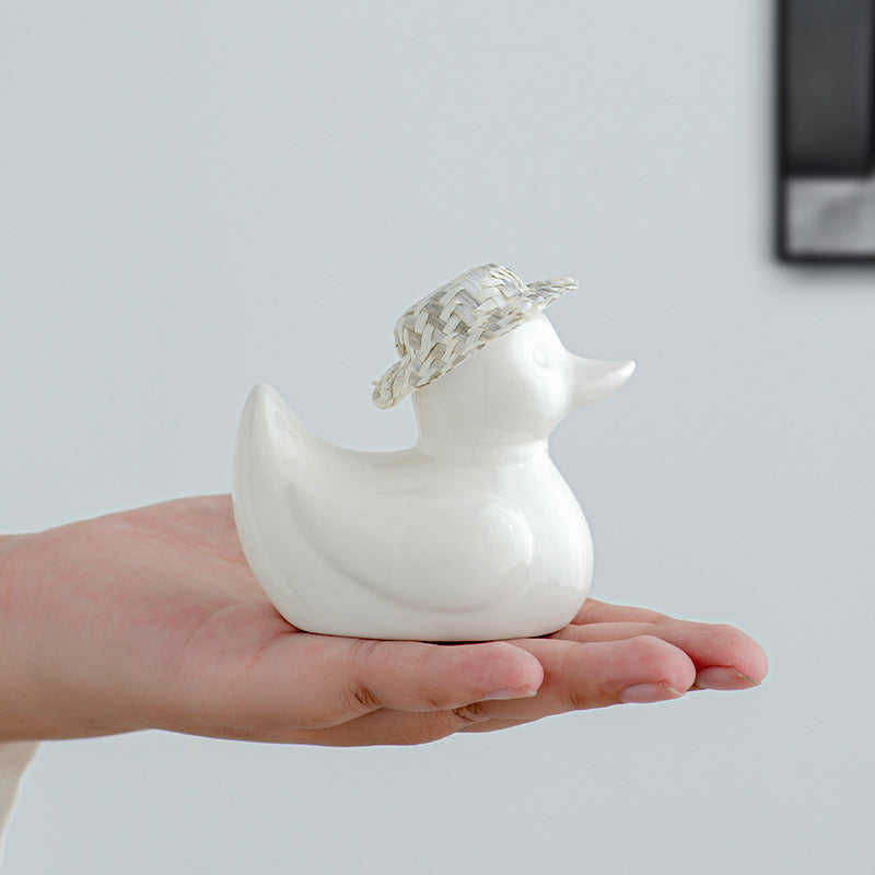 Decorative ceramic duck