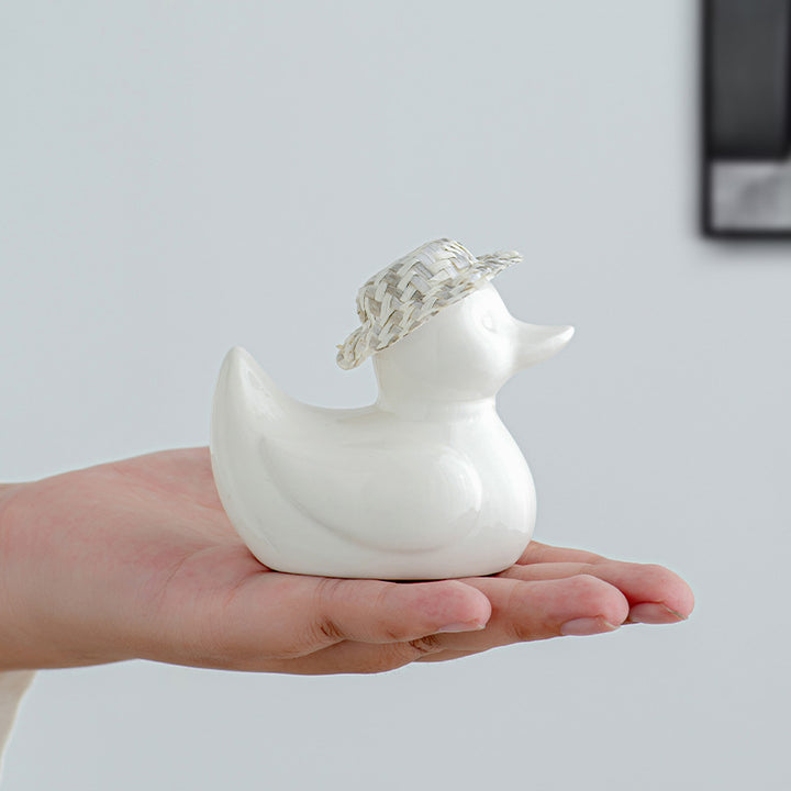 Decorative ceramic duck