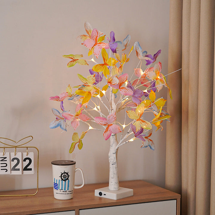 LED Butterfly Blossom Branch Table Lamp