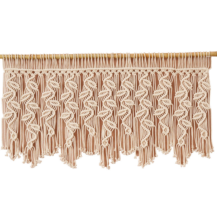Macrame Curtain with Artistic Fringes
