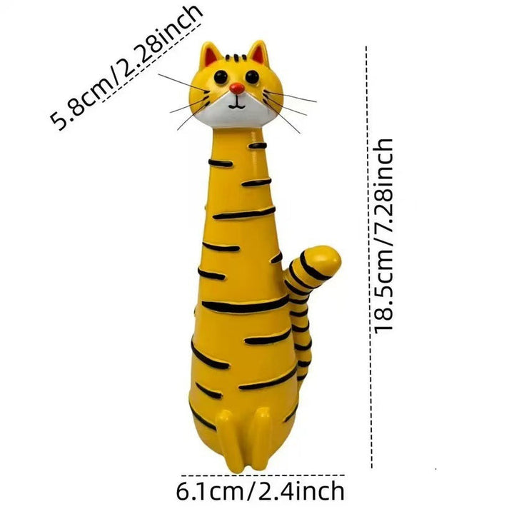 Decorative cat figurine in elegant style