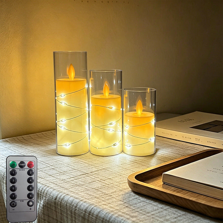 LED Scented Candle with Flame Effect