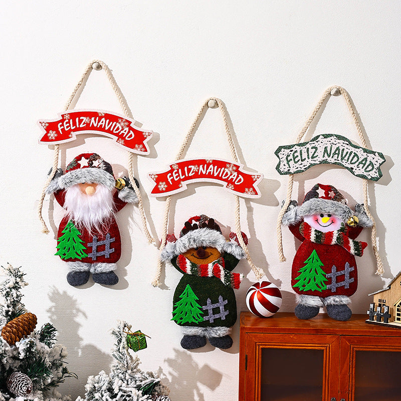 Ceiling decoration with Santa Claus motif