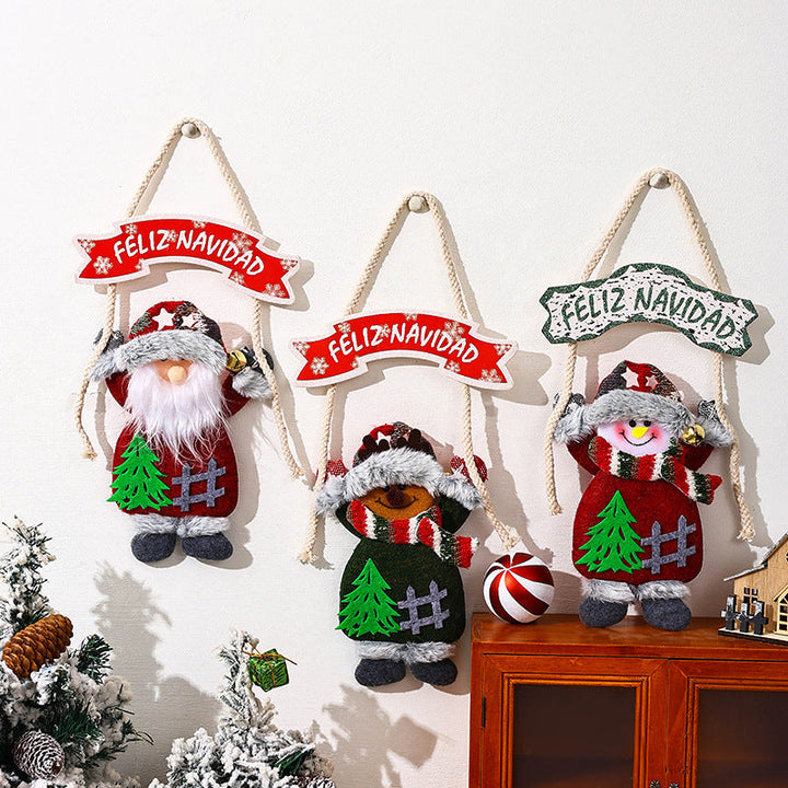 Ceiling decoration with Santa Claus motif