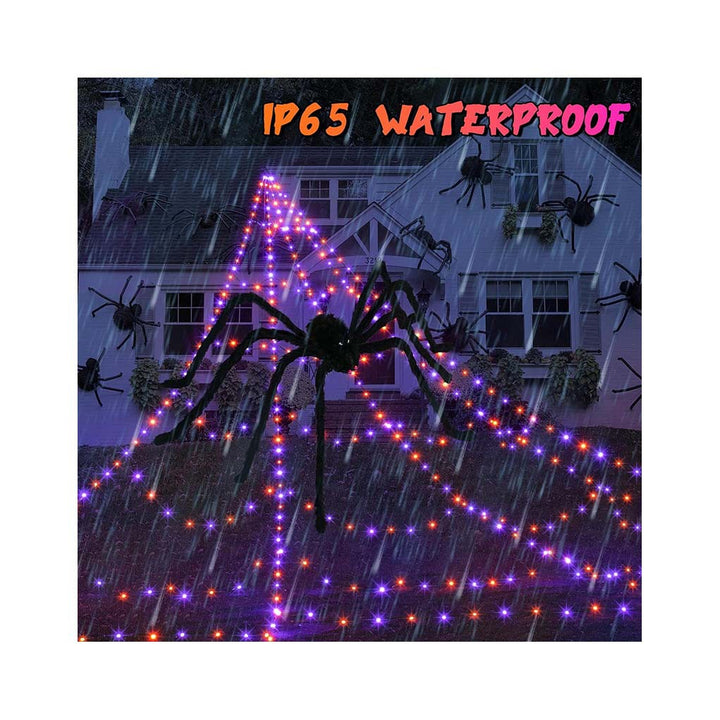 Outdoor waterproof giant spider LED net garden decoration