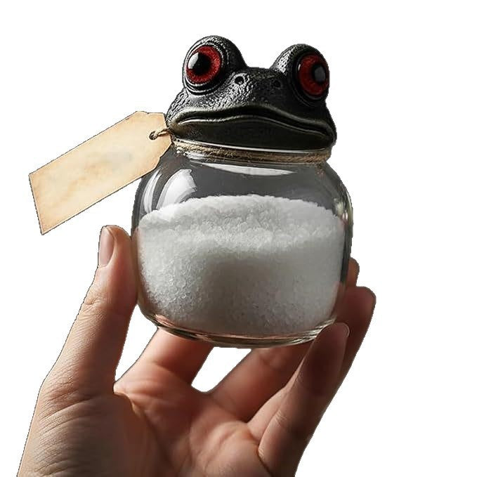 Spice container in frog design
