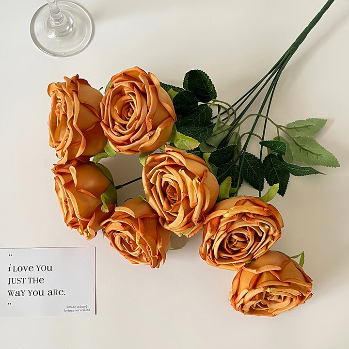 Realistic Artificial Rose Petals with Leaves