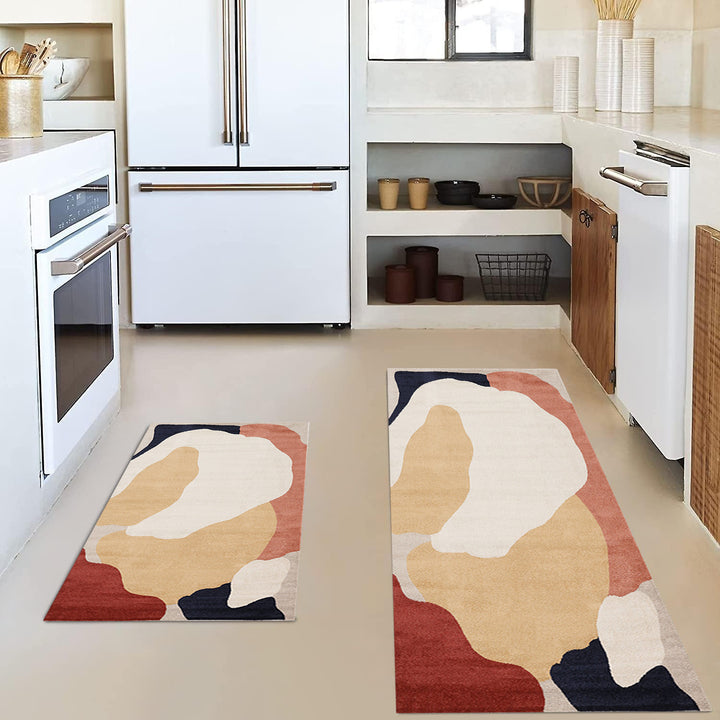 Vintage-Inspired Kitchen Mat Set