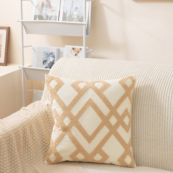 Geometric Patterned Throw Pillow