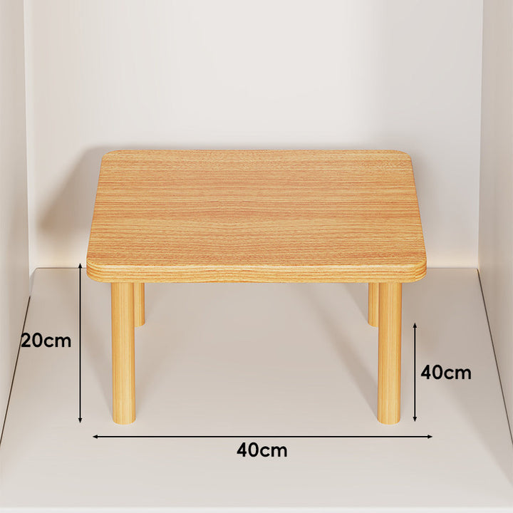 Adjustable Multi-Height Wooden Monitor Riser and Desktop Shelf
