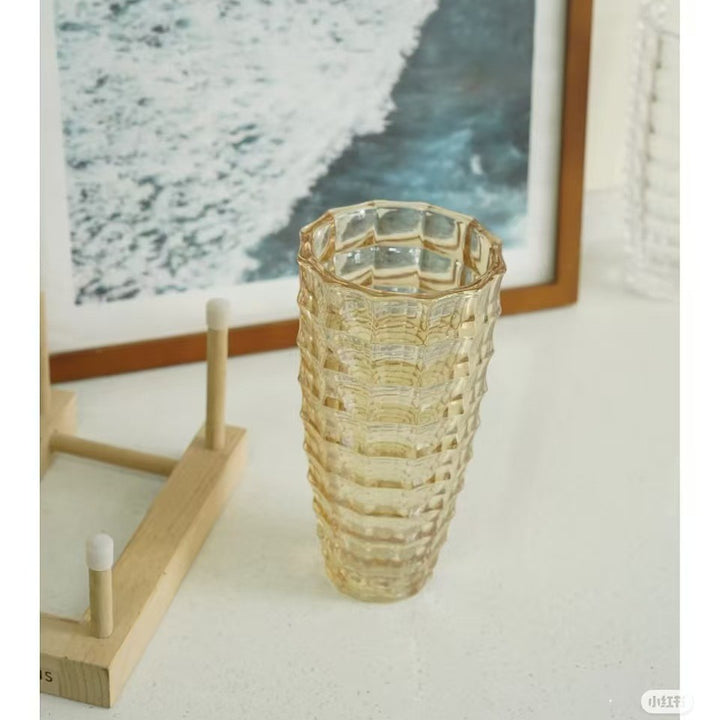 Artistic Twisted Glass Vase