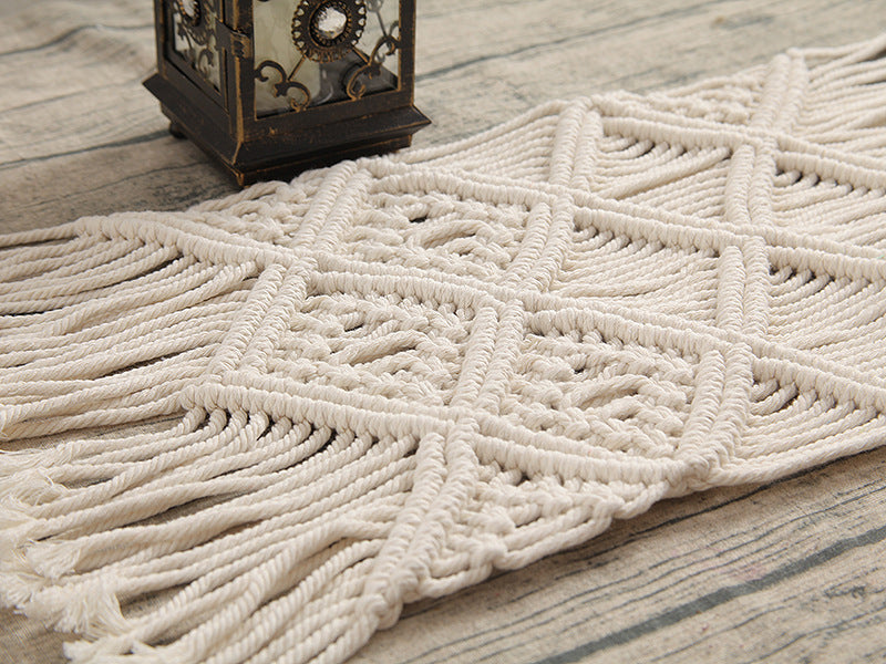 Bohemian Woven Macrame Table Runner