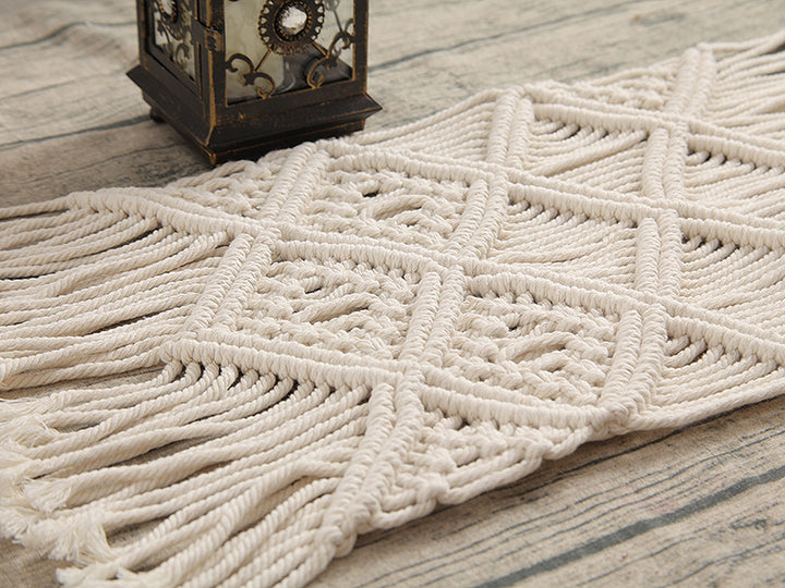 Bohemian Woven Macrame Table Runner