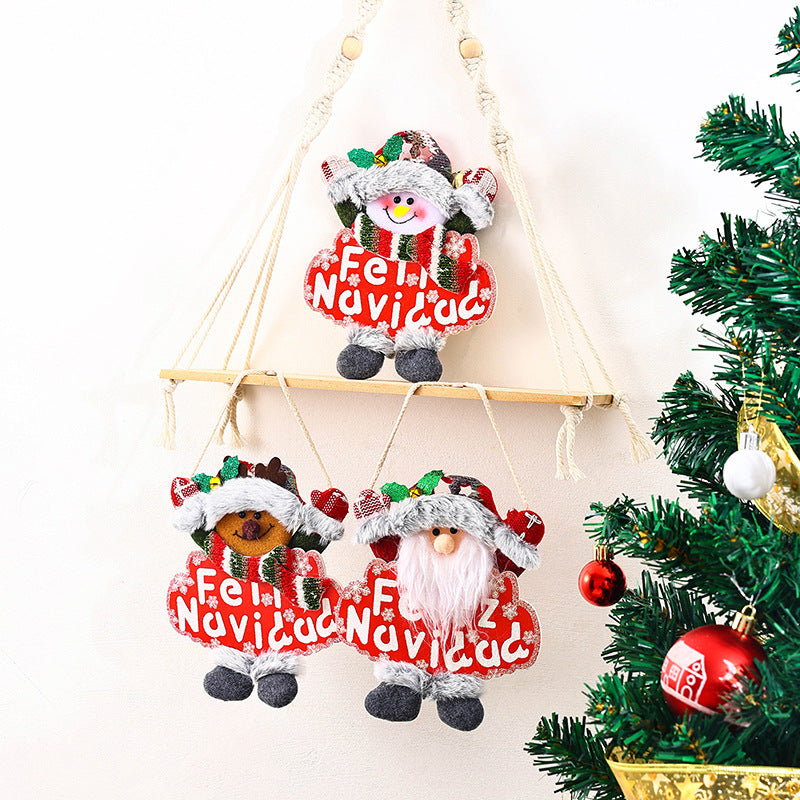 Festive Christmas tree decoration with snowman motif