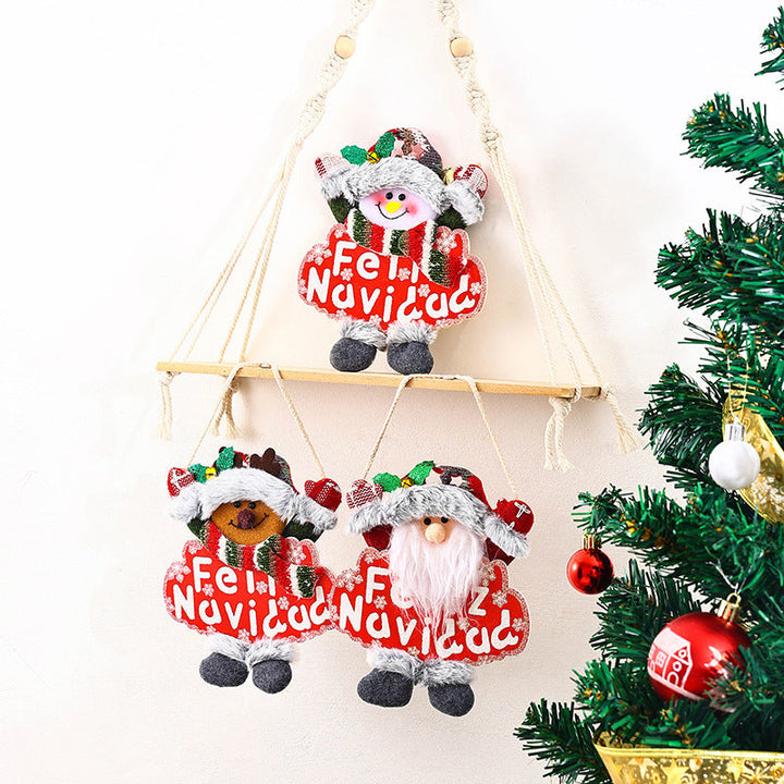 Festive Christmas tree decoration with snowman motif