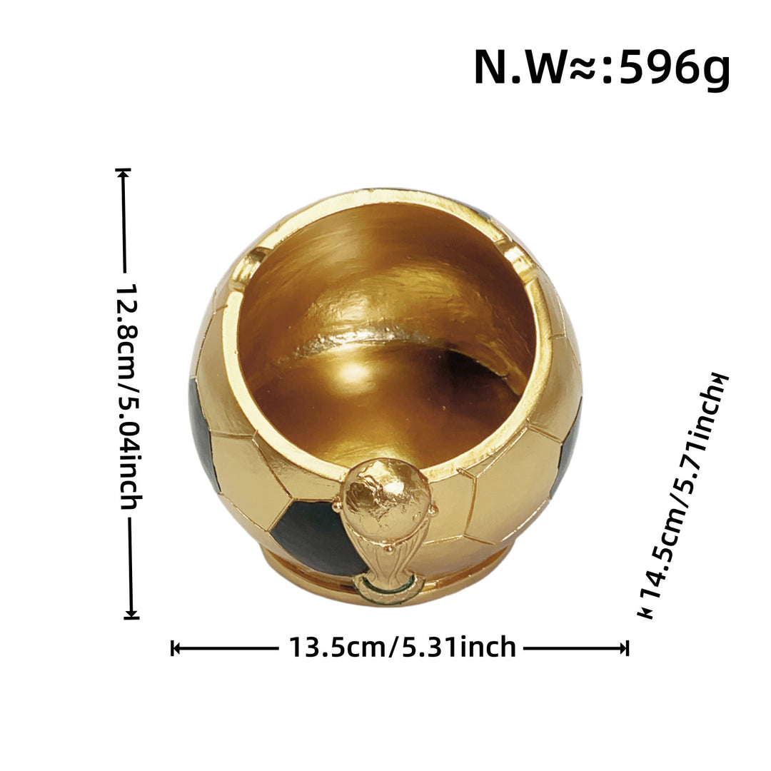 Decorative figure football with glossy surface