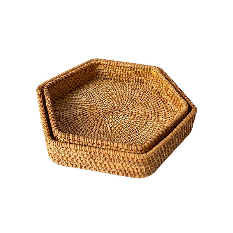 Decorative honeycomb pattern basket