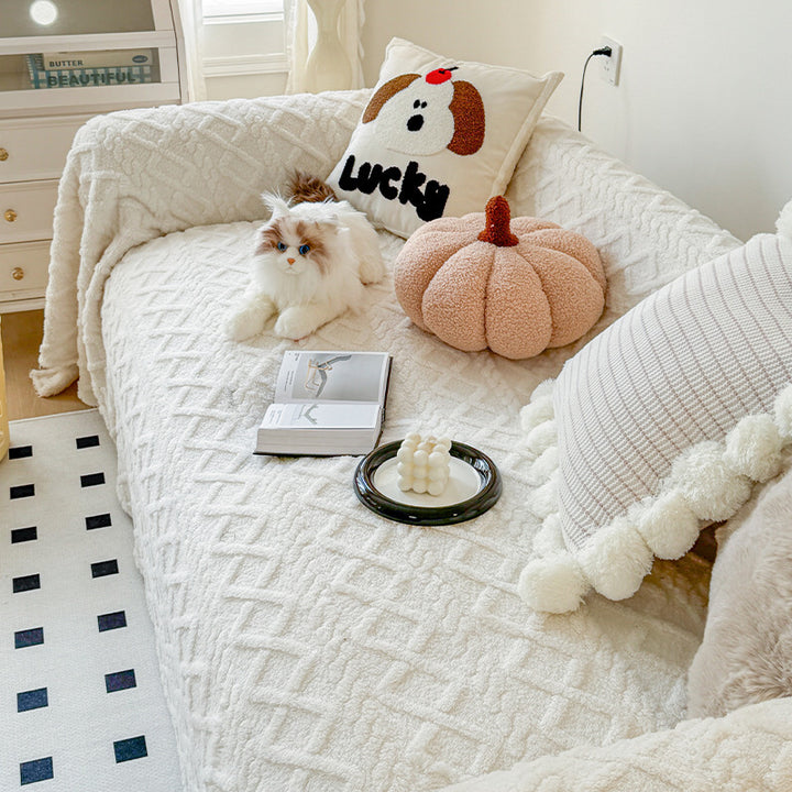 Cozy Butterfly Pattern Sofa Throw Blanket