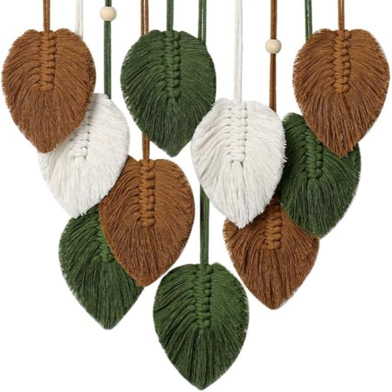 Macrame Leaf Wall Hanging Art