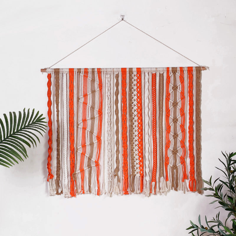 Wall hanging made of woven material