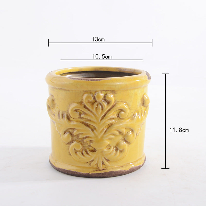 Elegant ceramic flower pot