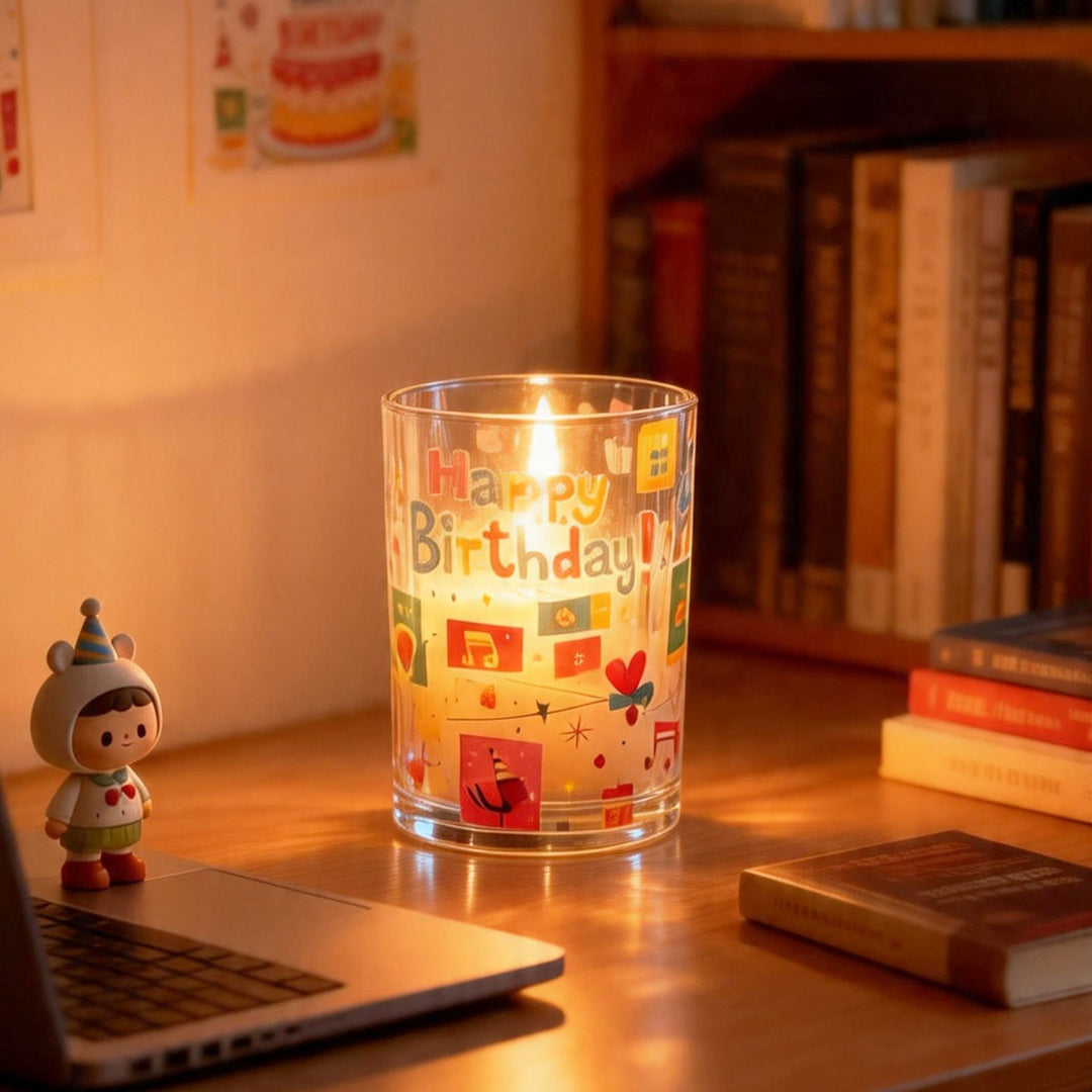 Decorative birthday candle