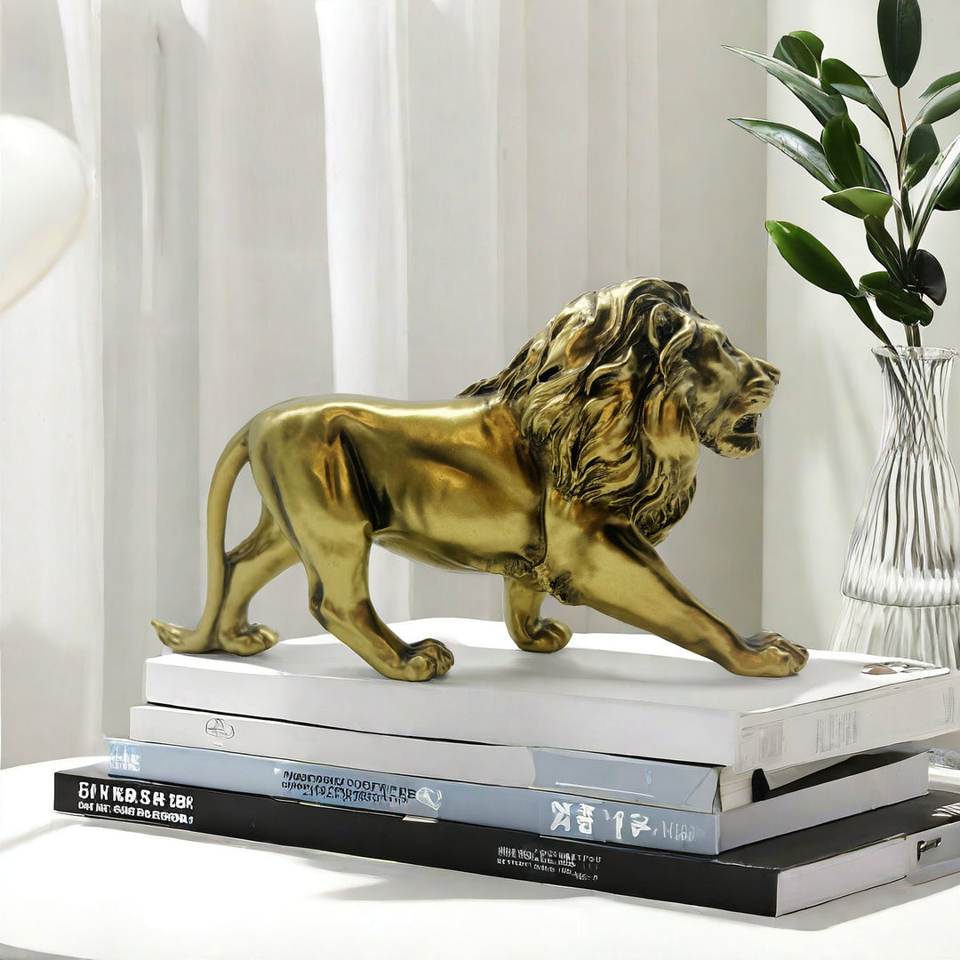 Decorative lion statue in modern style