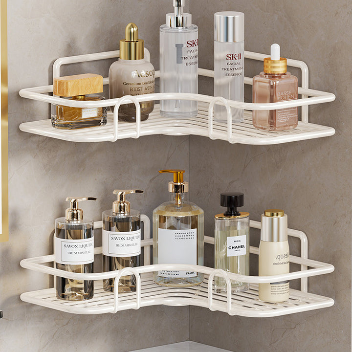 Wall-Mounted Corner Rustproof Bathroom Shelf Organizer