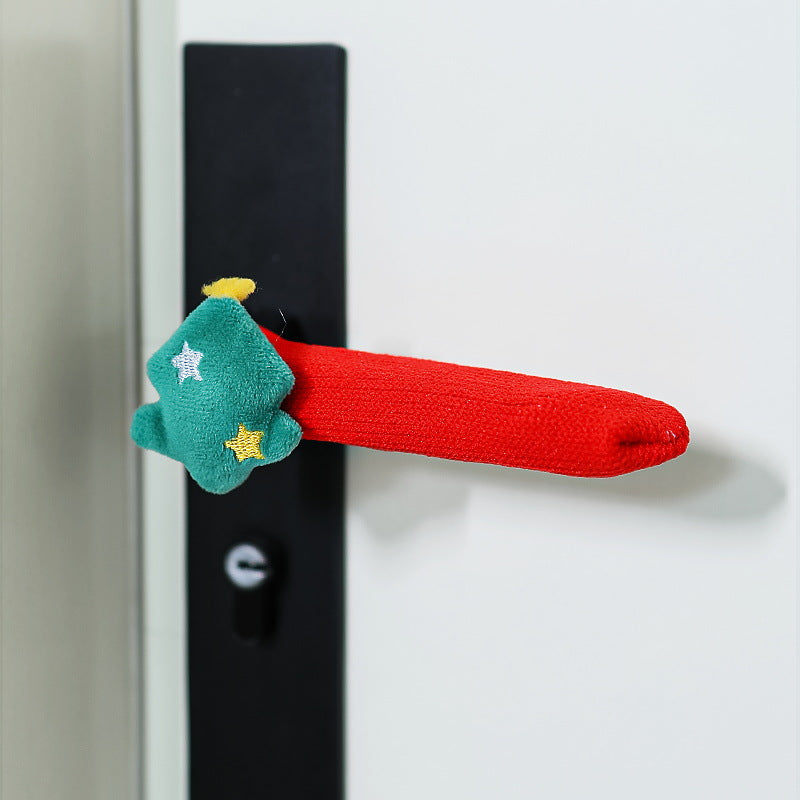 Door handle decoration with Santa Claus