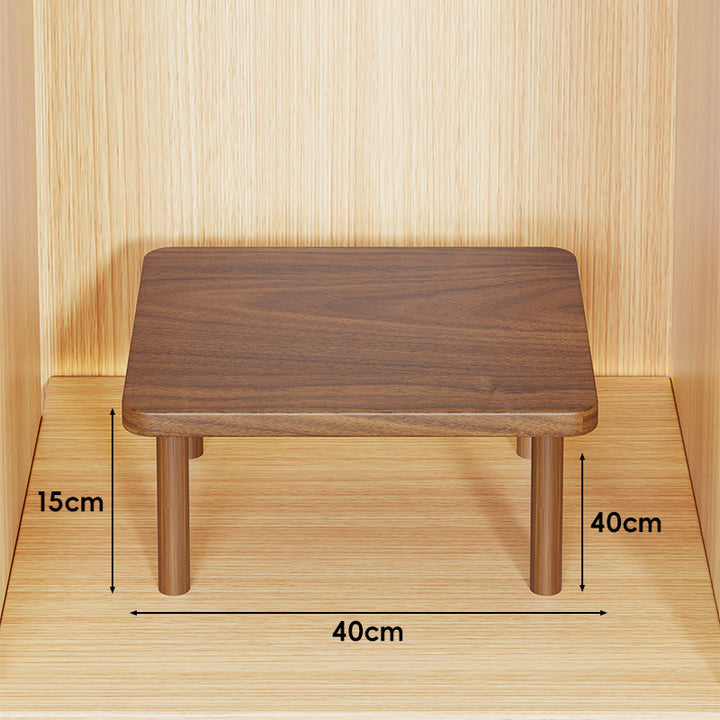 Adjustable Multi-Height Wooden Monitor Riser and Desktop Shelf