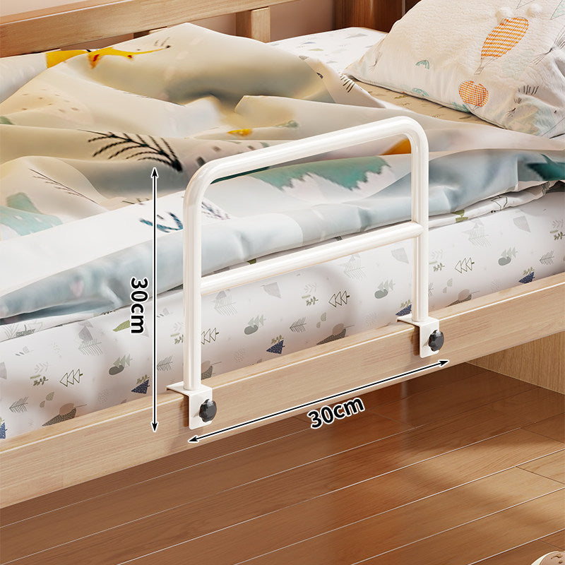 Foldable Mesh-Lined Clamp-On Child Bed Safety Guard Rail with Padded Panel