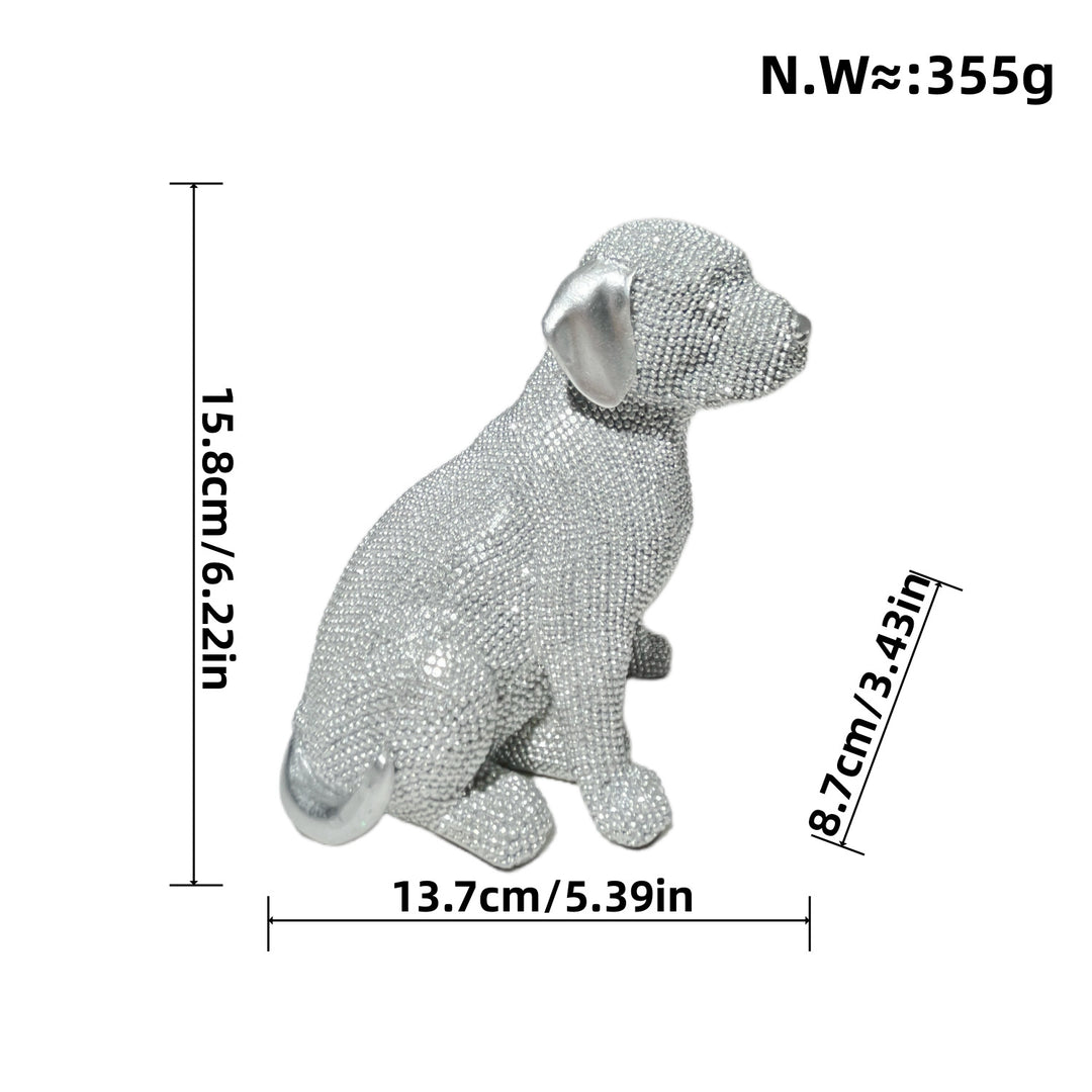 Decorative dog figure in modern design