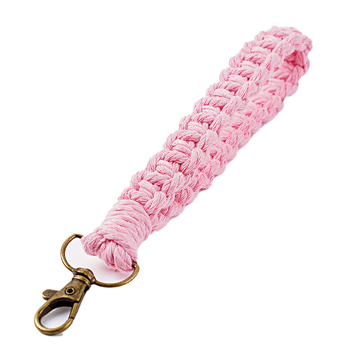 Handwoven Macrame Keychain Holder