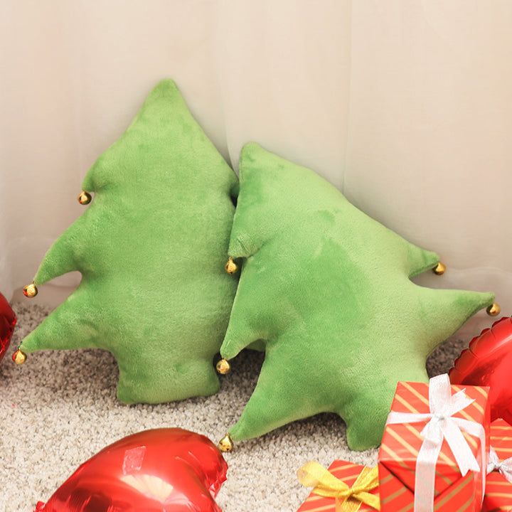 Christmas tree cuddle pillow