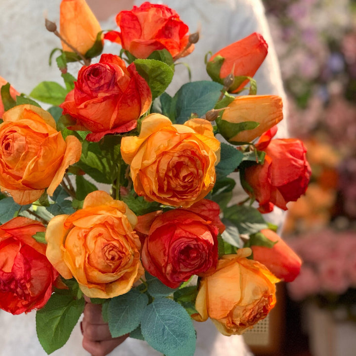 Lifelike Decorative Rose Bouquet