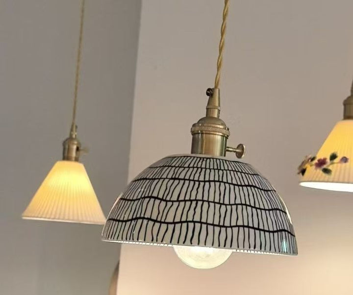Vintage Circus-Style Pendant Lamp