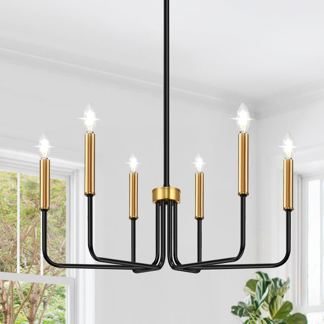 More modern industrial multi-armed minimalist candle holder chandelier pendant light