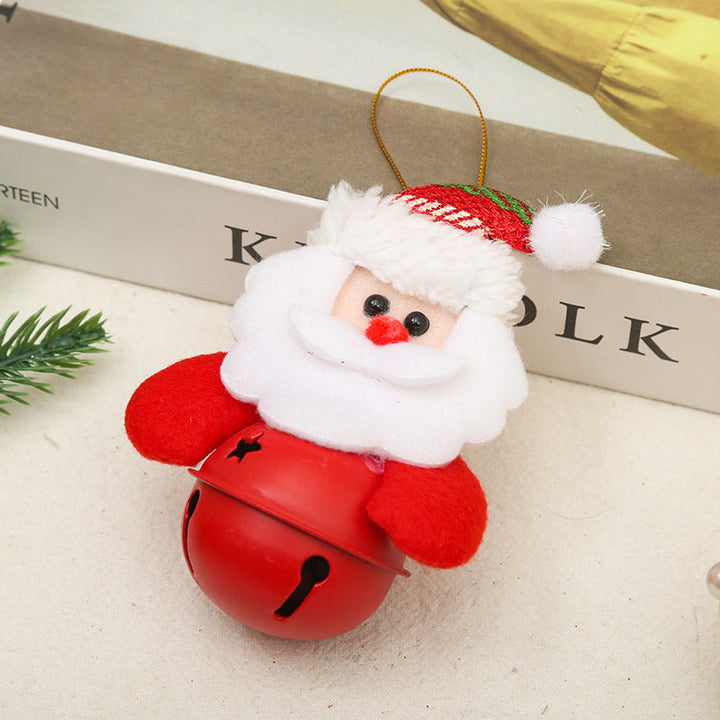 Festive Christmas Bell with Santa Motif