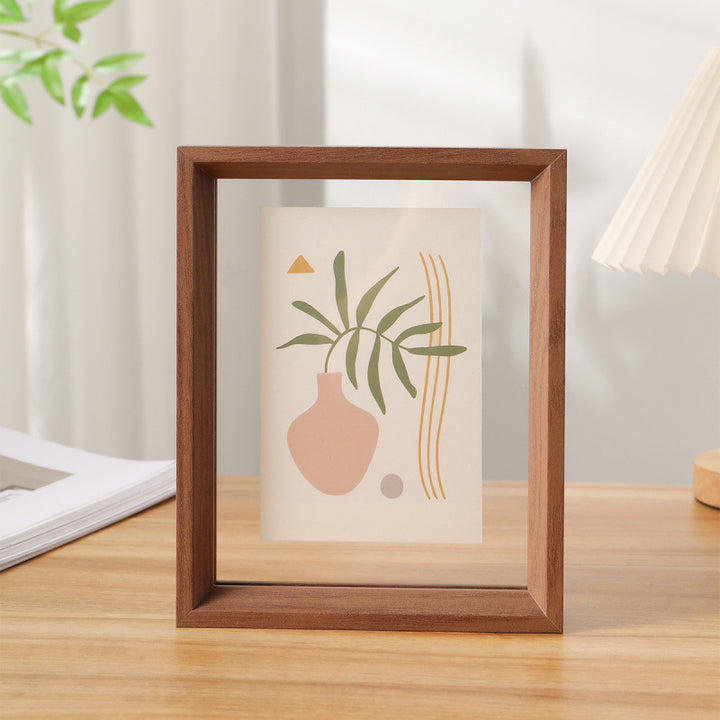 Framed Abstract Plant Art