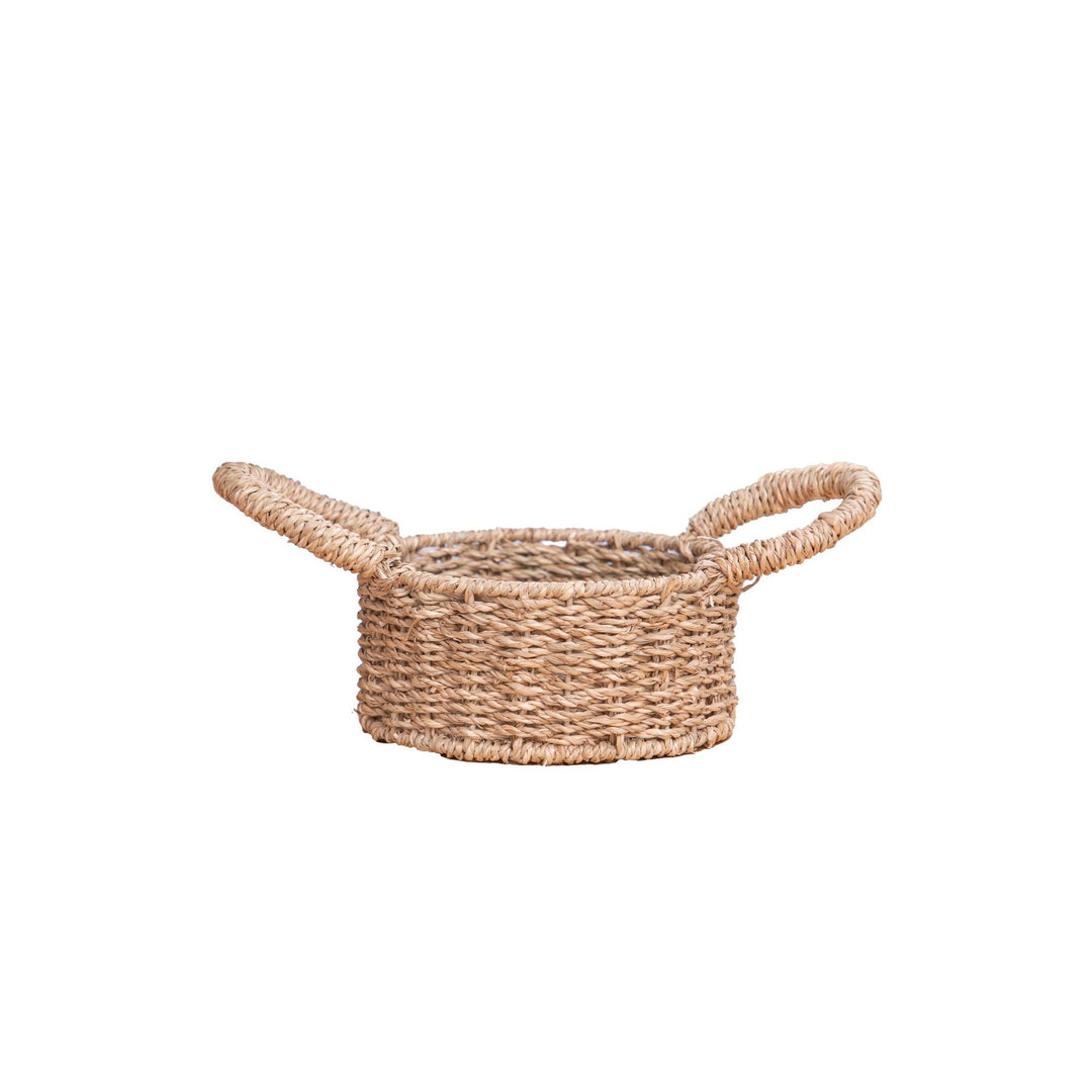 Handwoven Round Storage Basket